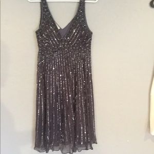 Gray sequence dress